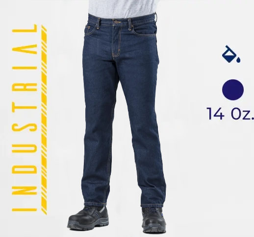 Pantalones de Mezclilla Industrial para Hombre 14 Onzas