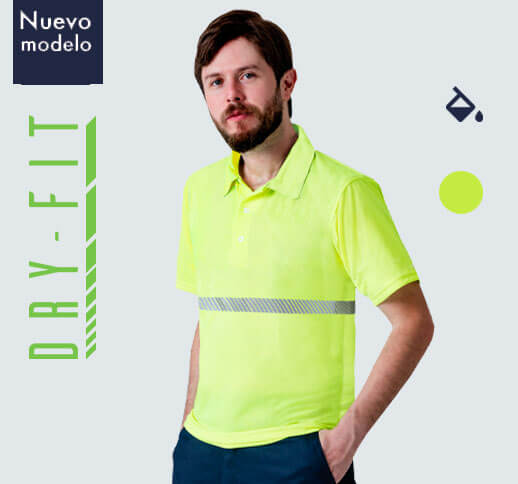 High visibility polo shirt